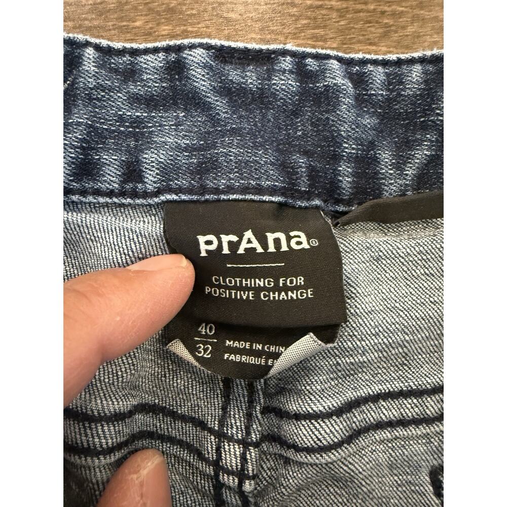 Prana Mens Blue Hillgard Cotton Blend Jeans Size 40x32 Style# 1968251 - Picture 5 of 10